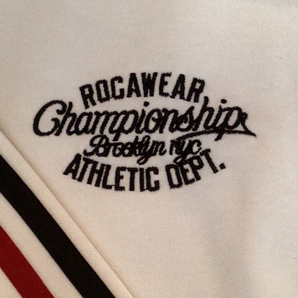 Rocawear White Jacket with Red and Black Stripes - Picture 4 of 7